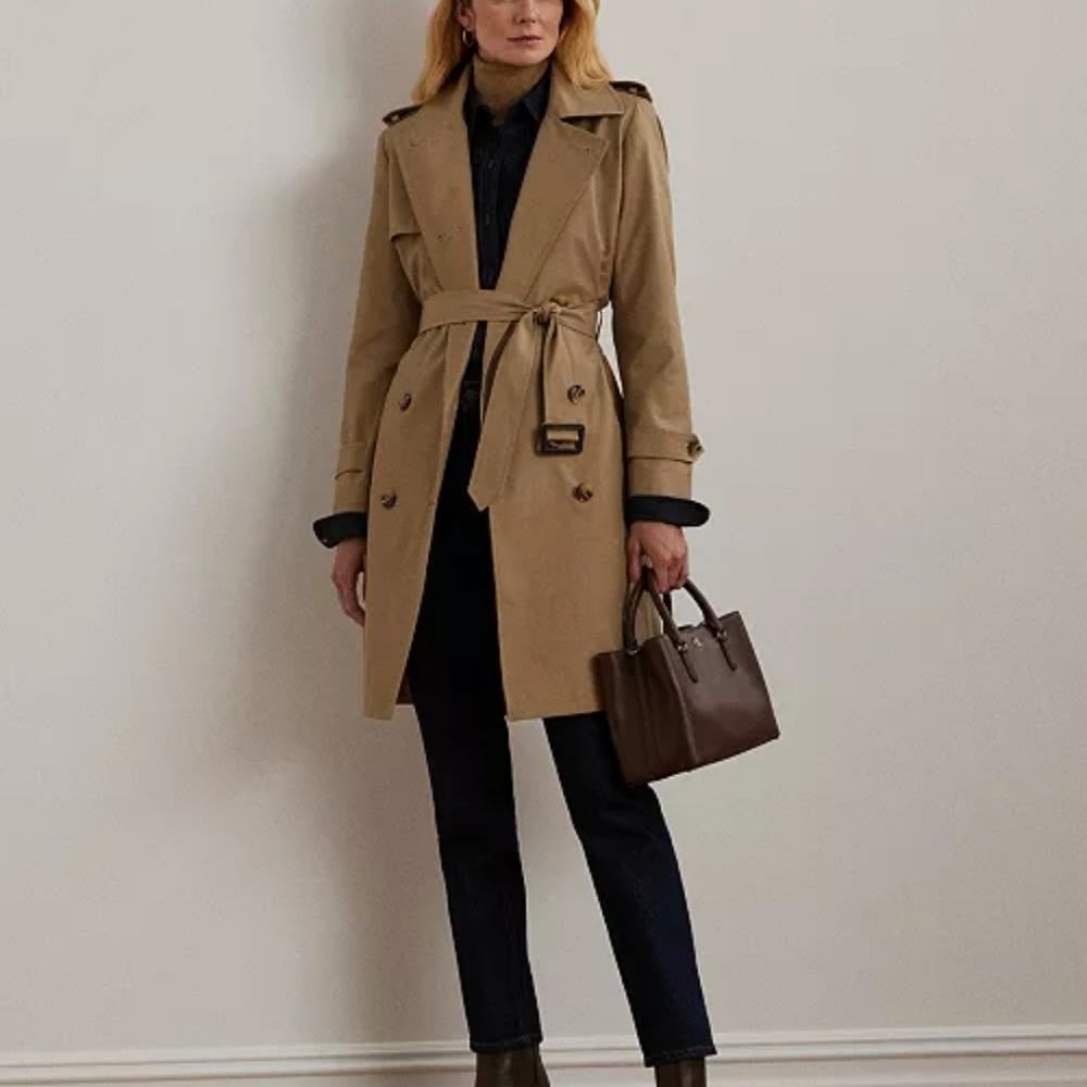 Lauren Ralph Lauren water-resistant trench/rain coat- Small